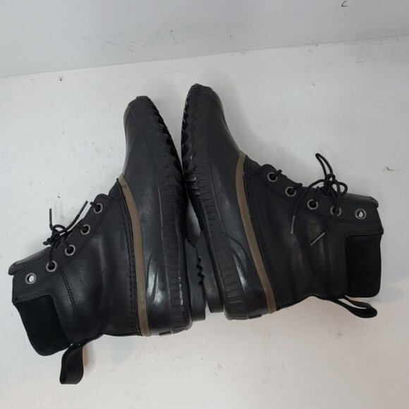 SOREL Cheyanne Lace Full Grain Black Boot Size 8 - Picture 5 of 10